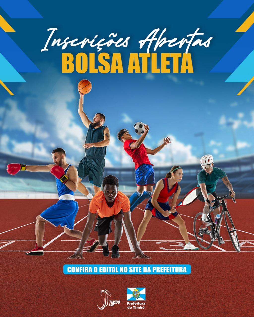 PREFEITURA DE TIMBÓ ABRE INSCRIÇÕES PARA O PROGRAMA BOLSA ATLETA E TÉCNICO 2025