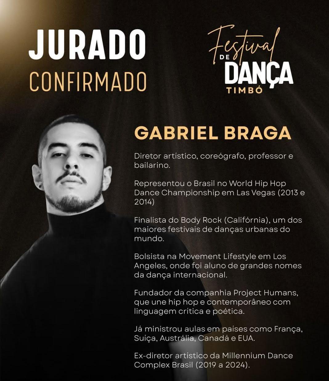 Festival de Dança de Timbó anuncia jurado internaciona