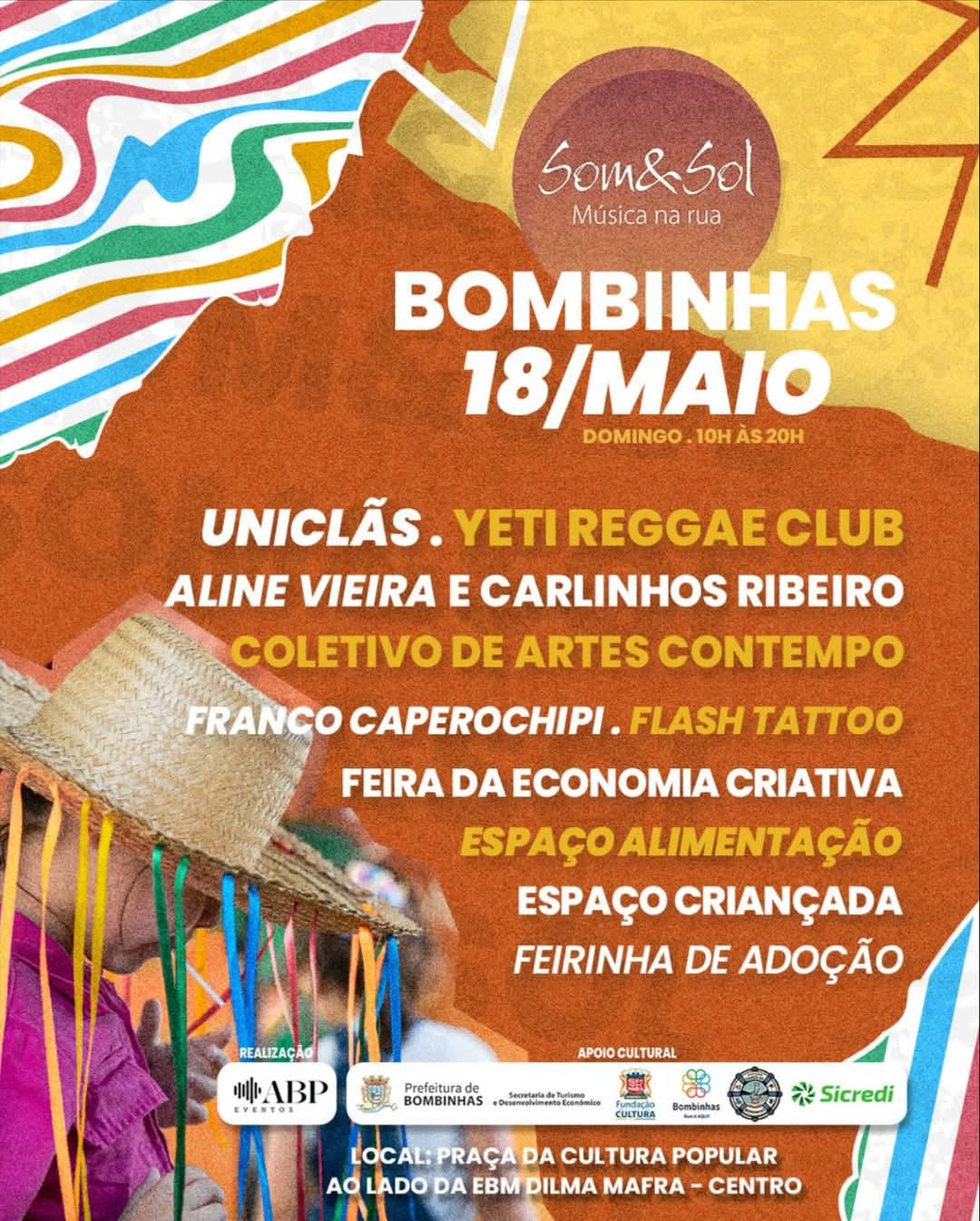 Projeto Som&Sol - Música na Rua estreia em Bombinhas com edição neste domingo