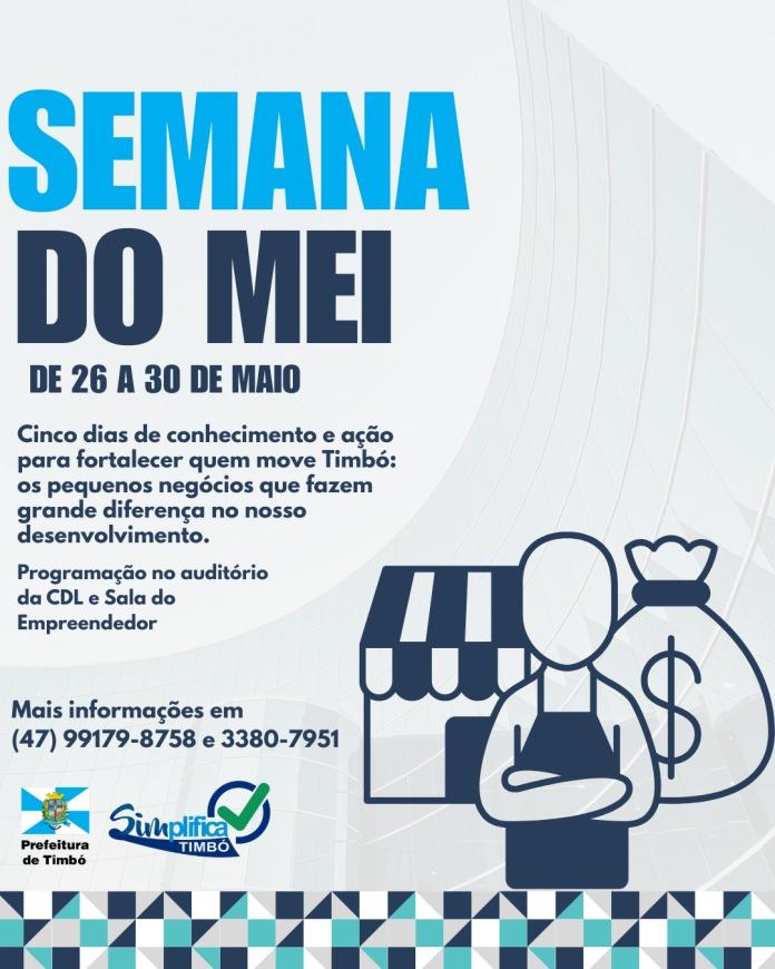 Timbó inicia hoje a Semana do MEI com ações para fortalecer os pequenos negócios