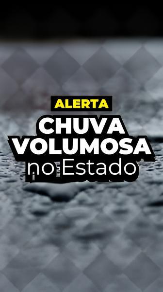 ALERTA DE CHUVA VOLUMOSA PARA SANTA CATARINA