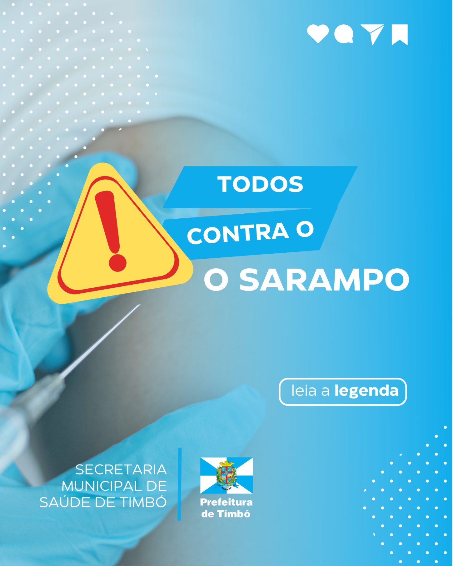Com casos confirmados no Brasil, Timbó reforça vacinação contra o sarampo