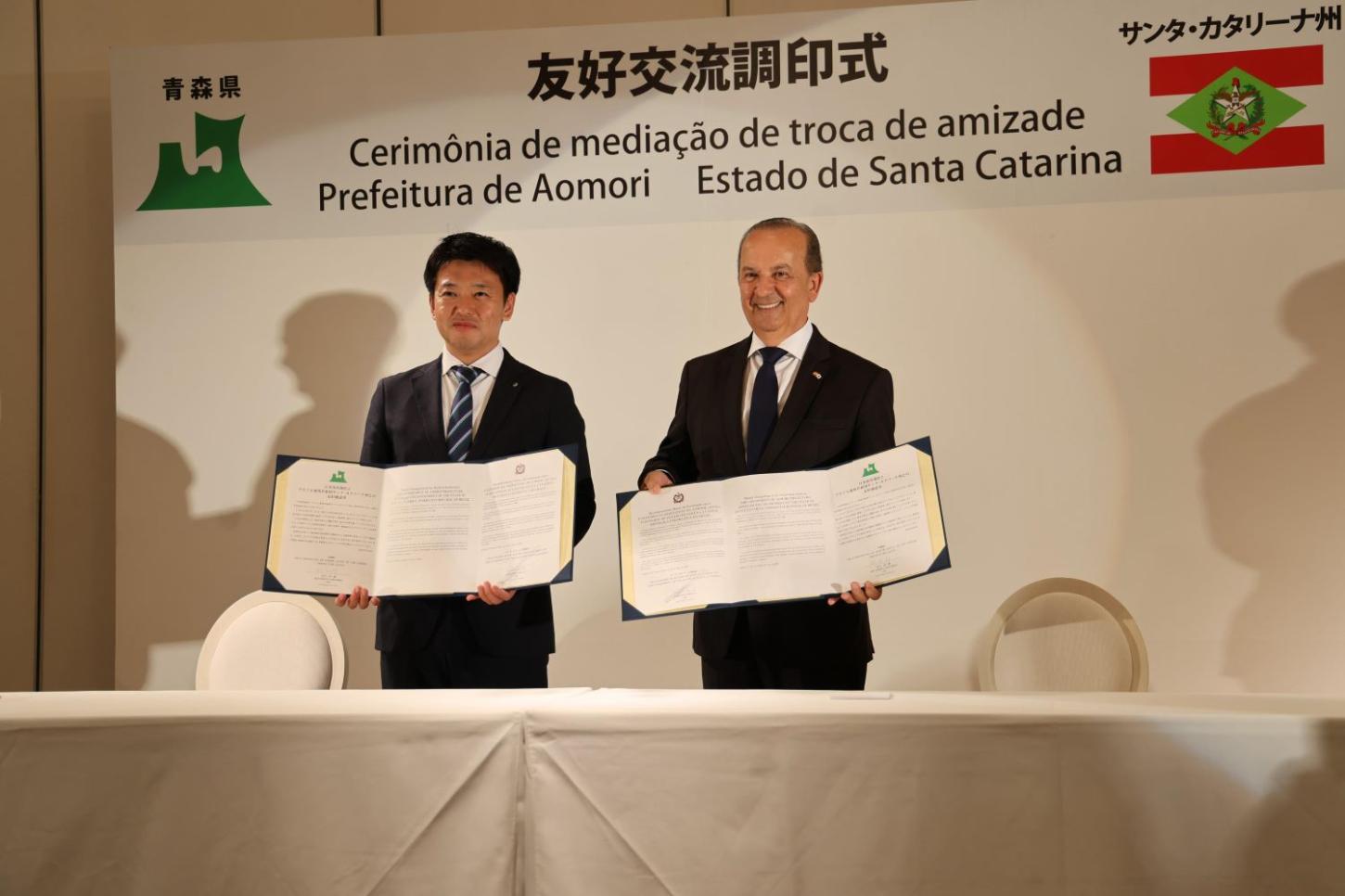Santa Catarina e Aomori renovam parceria histórica iniciada em 1980