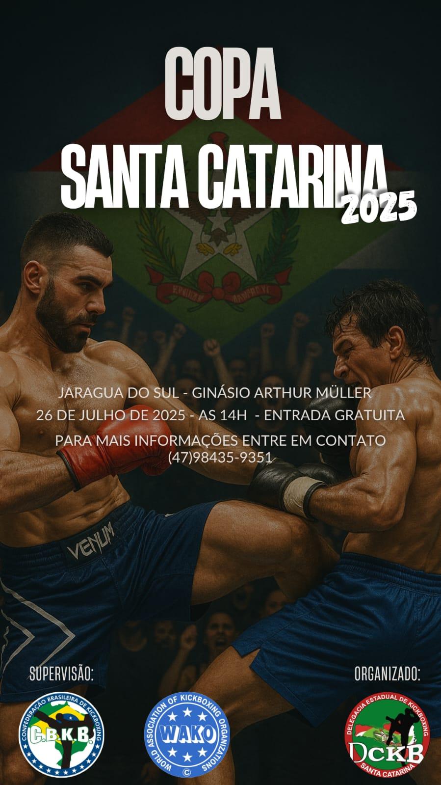 18 Atletas da Tigers Team Confirmados na Copa Santa Catarina de Kickboxing 2025