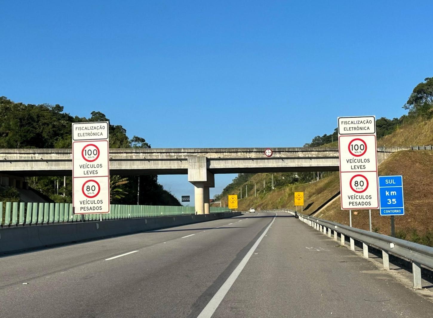 A partir desta terça (15), novos radares serão ativados na BR-101, Contorno de Florianópolis e BR-116