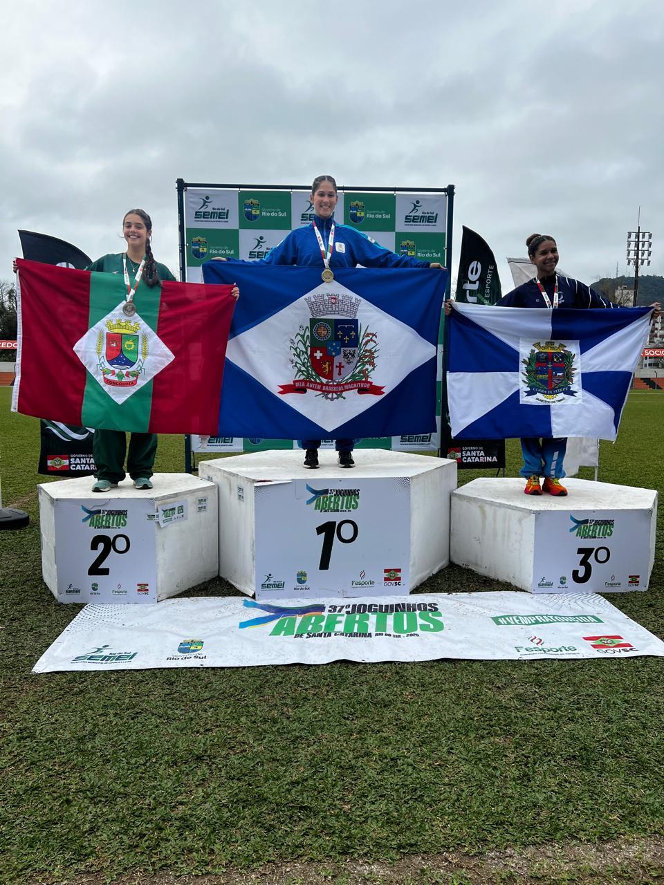 Atletas de Timbó em destaque nos Joguinhos Abertos de SC