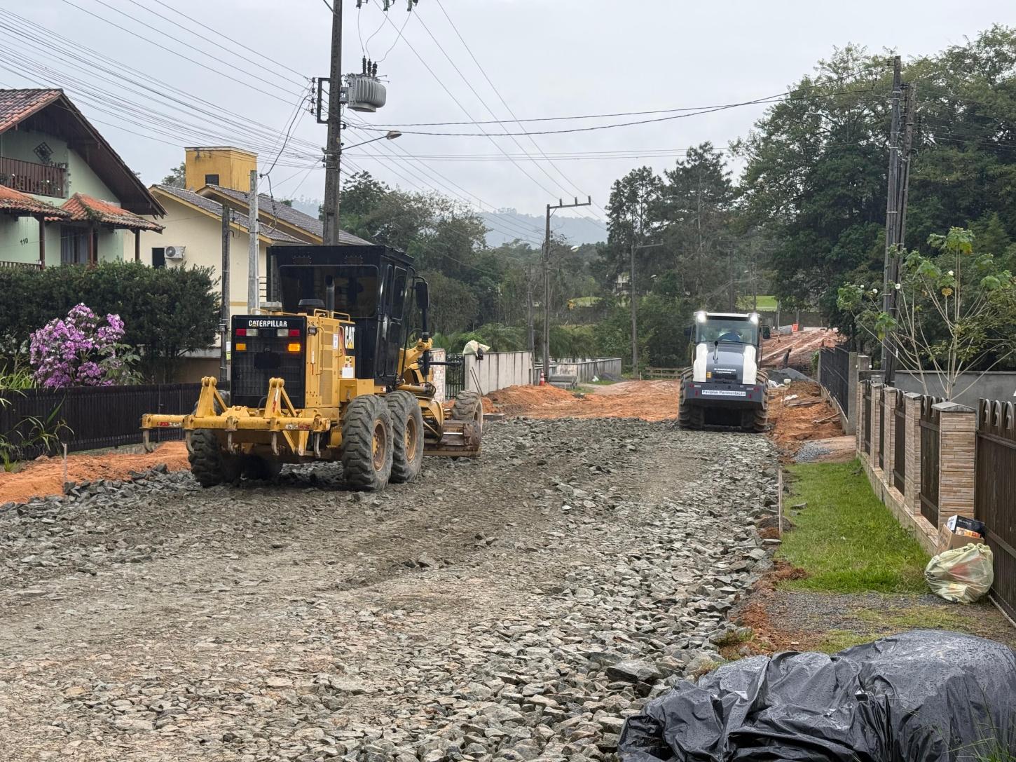Prefeitura de Pomerode inicia pavimentação asfáltica da Rua Alwin Jandre em Testo Rega