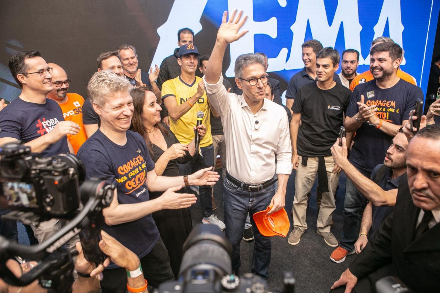 Dirigentes do NOVO/SC participam do lançamento da pré-candidatura de Romeu Zema à Presidência da República