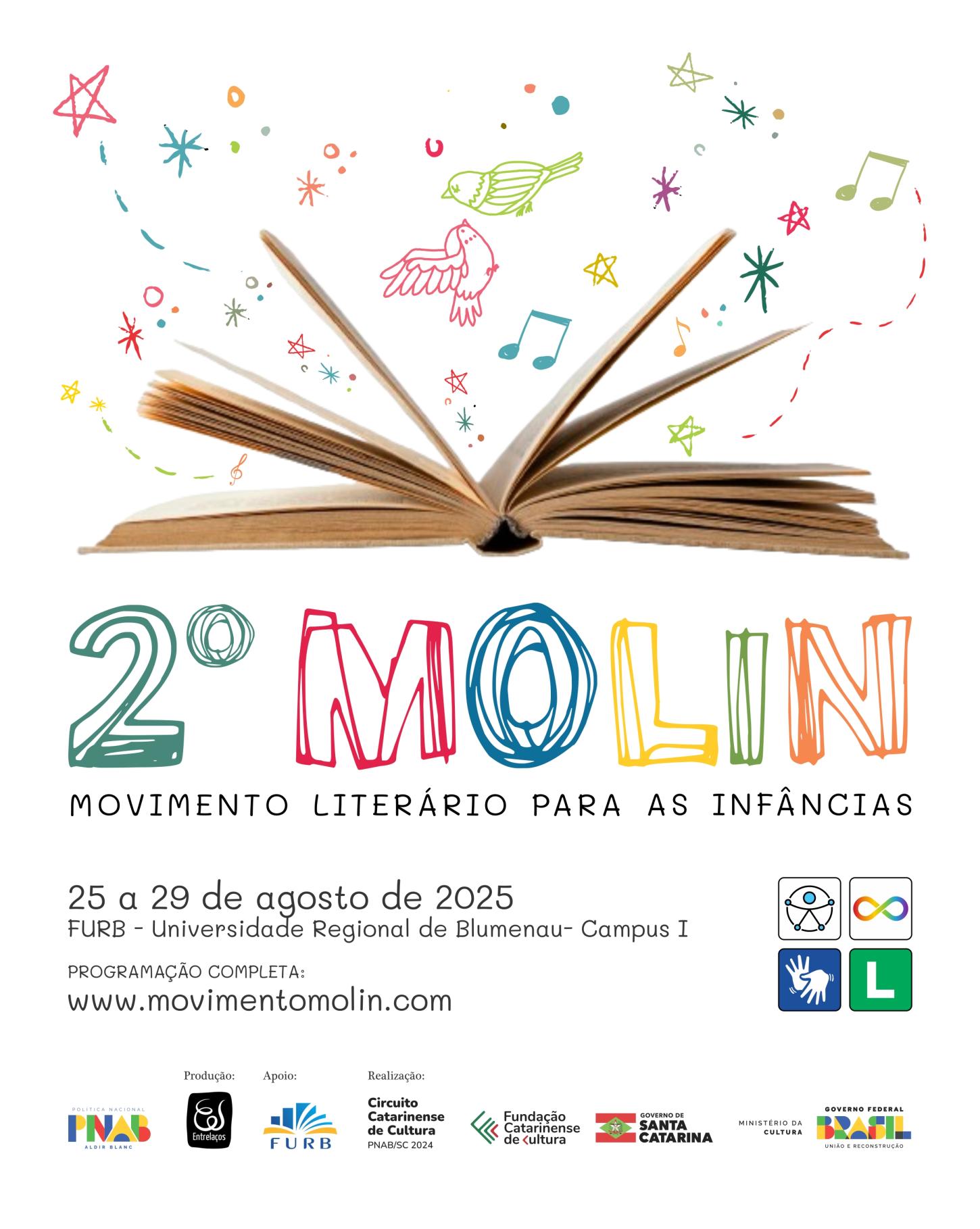 FURB recebe 2ª edição do Movimento Literário para as Infâncias (MOLIN) nesta semana