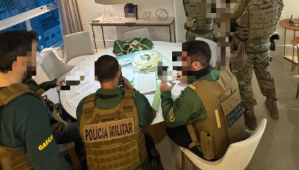 GAECO do MPSC apoia MPSP em operação contra lavagem de dinheiro ligada ao tráfico de drogas