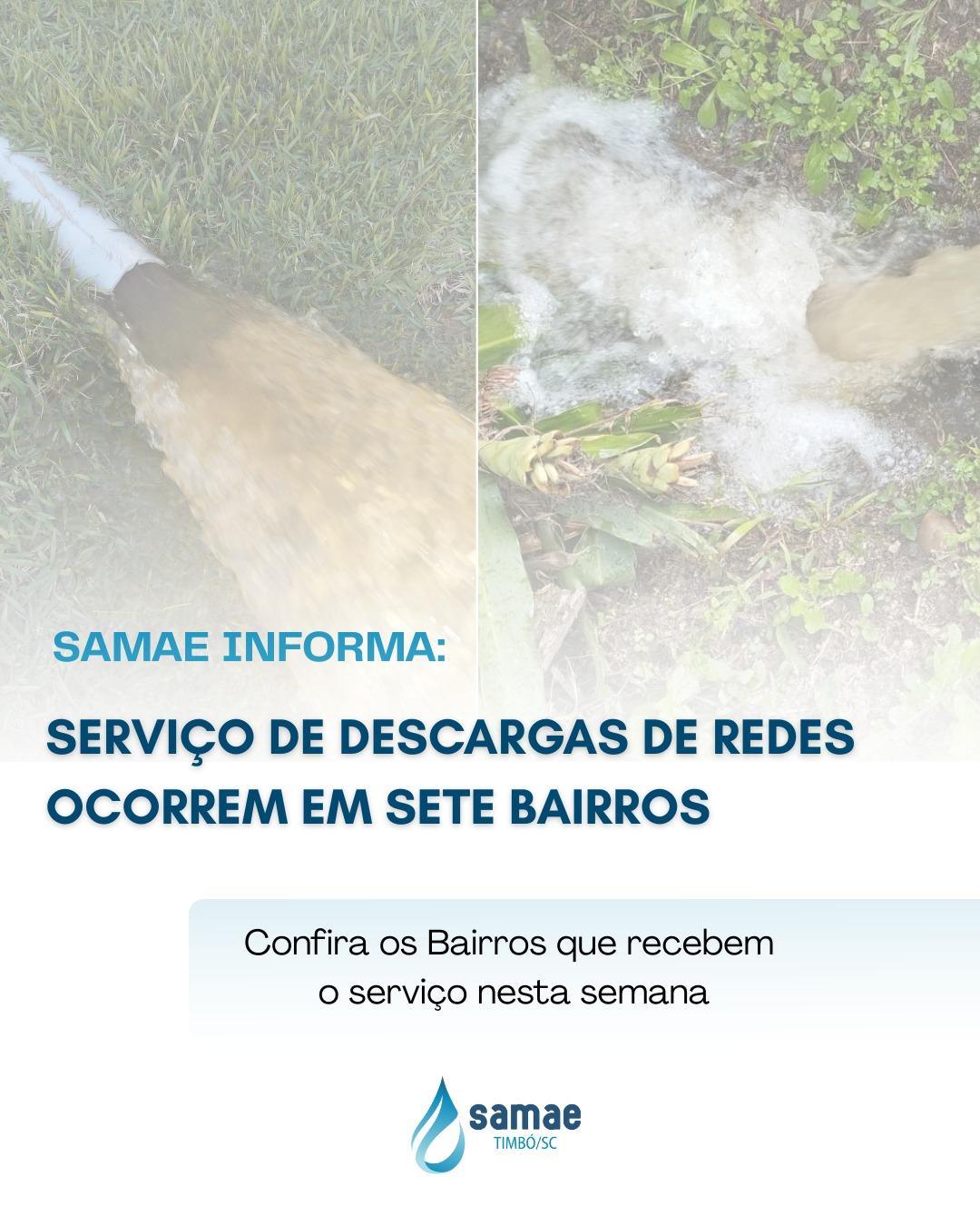 Serviço de descargas de redes ocorrem em sete Bairros