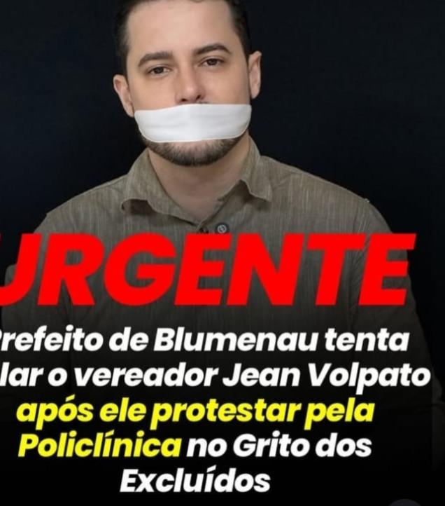Ditadura à vista em Blumenau? Prefeito tenta calar oposição e atropela direito de manifestação