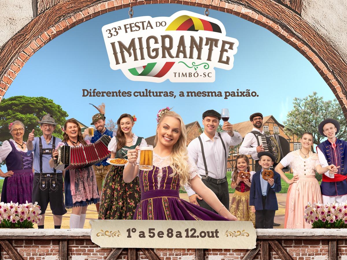 Personagens reais estrelam campanha da Festa do Imigrante 2025 em Timbó