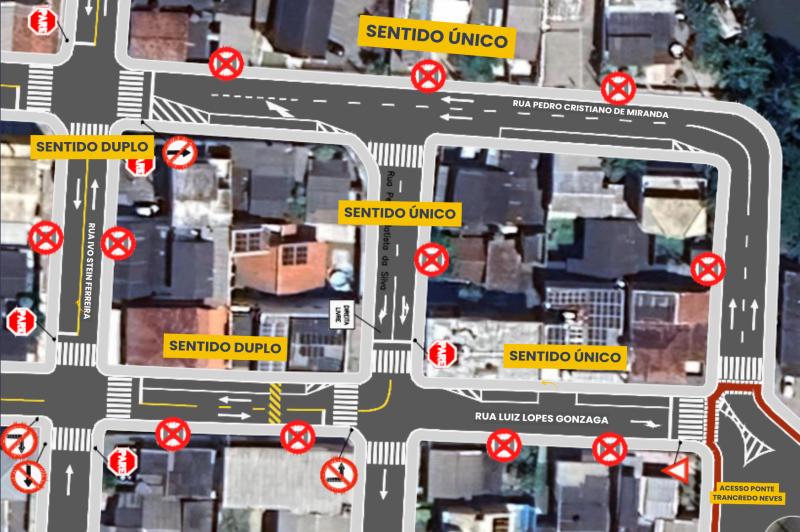 RUA LUIZ LOPES GONZAGA TERÁ TRECHO ALTERADO PARA SENTIDO ÚNICO