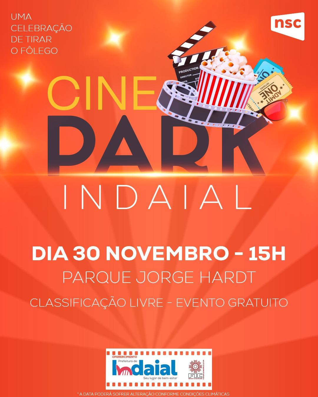 Indaial recebe Cine Park com filmes e atrações gratuitas