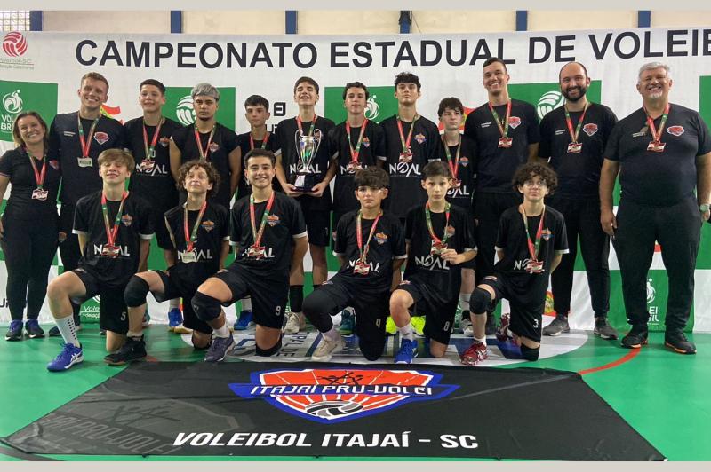 ITAJAÍ PRÓ-VÔLEI/UNIFICADO É VICE-CAMPEÃO ESTADUAL NA CATEGORIA SUB-14