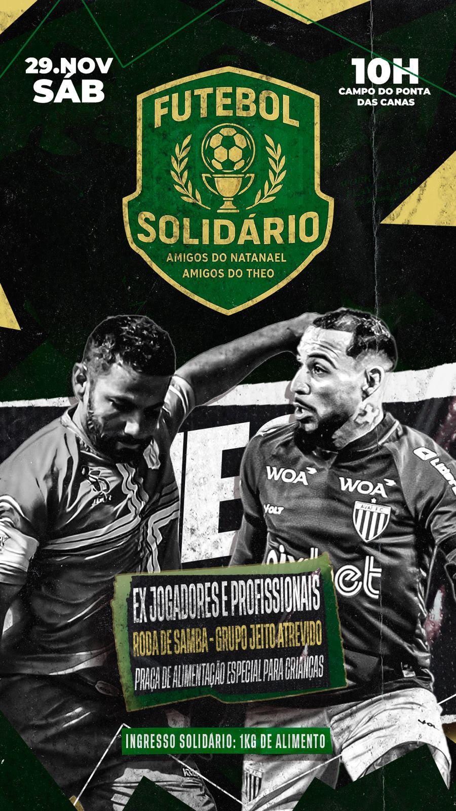 ‘Quase manezinho’, Natanael faz jogo beneficente em Florianópolis
