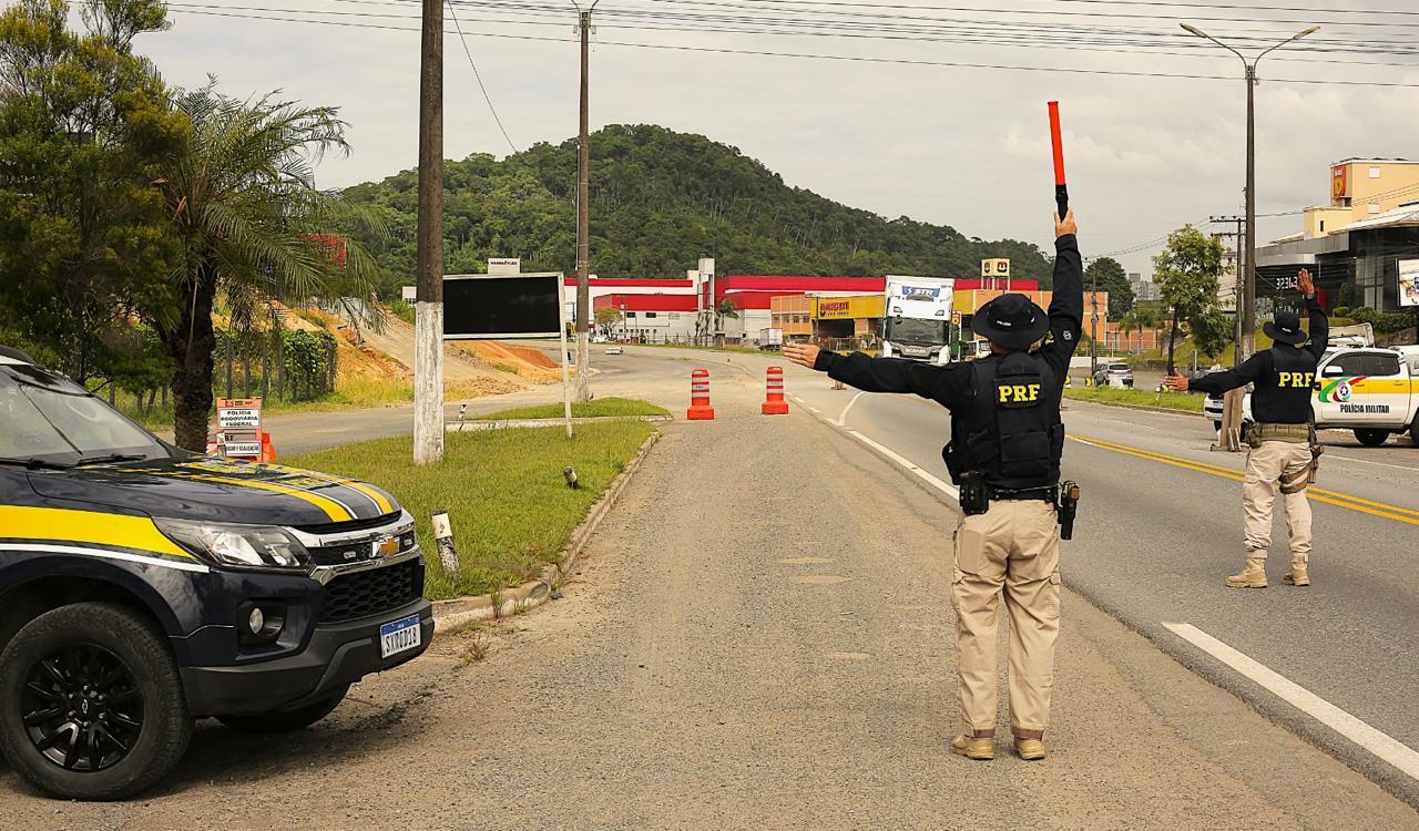 Comando educativo em Blumenau marcou o início da Operação Rodovida no Vale do Itajaí