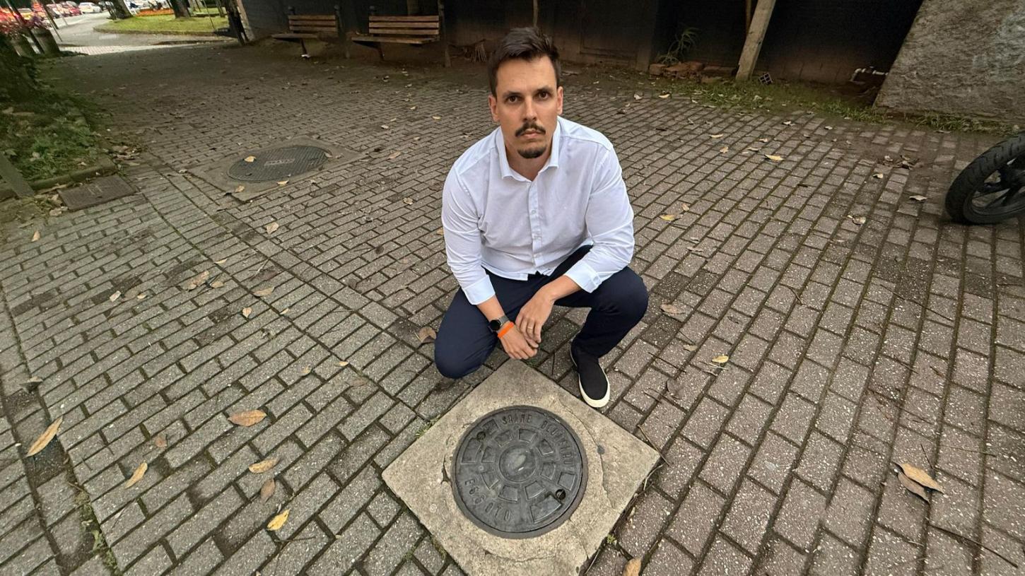 Denúncia: relatório revela colapso no saneamento e poços de visita sumidos em Blumenau