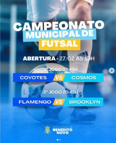 Futsal 2026 começa nesta sexta com rodada dupla