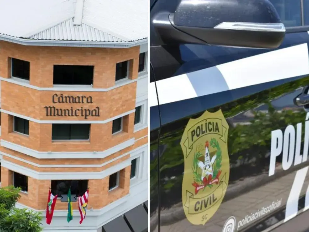 Polícia Civil cumpre mandados na Câmara de Vereadores de Blumenau durante investigação