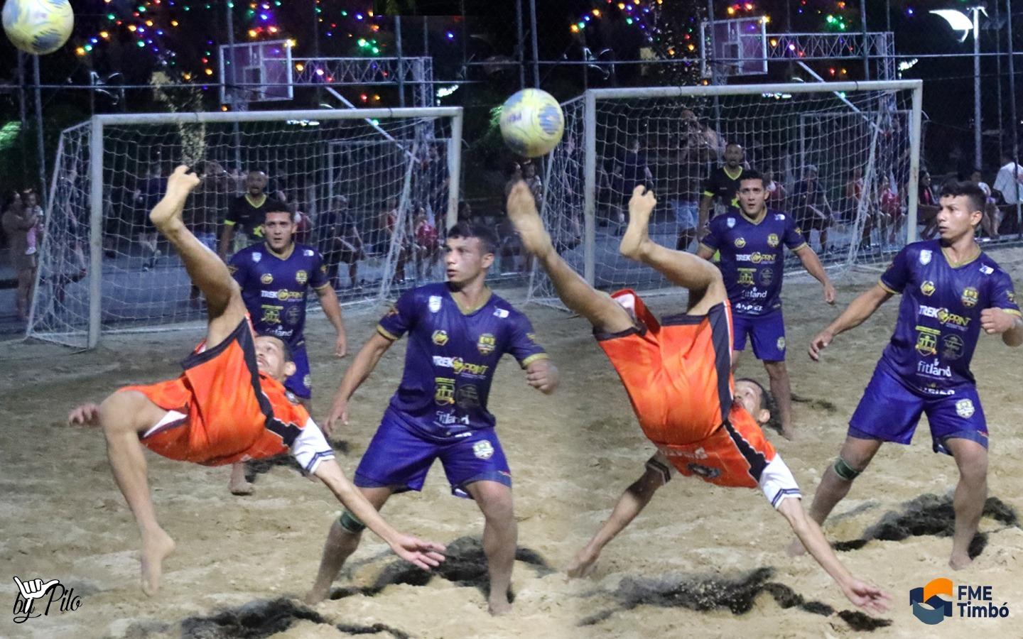 Finais do Municipal de Futebol de Areia movimentam Timbó nesta sexta-feira