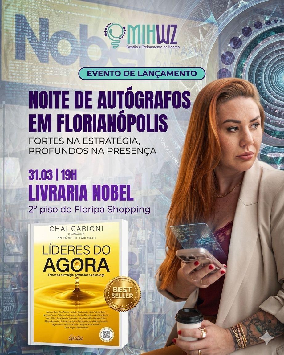 Liderança com propósito ganha protagonismo em noite de autógrafos em Florianópolis