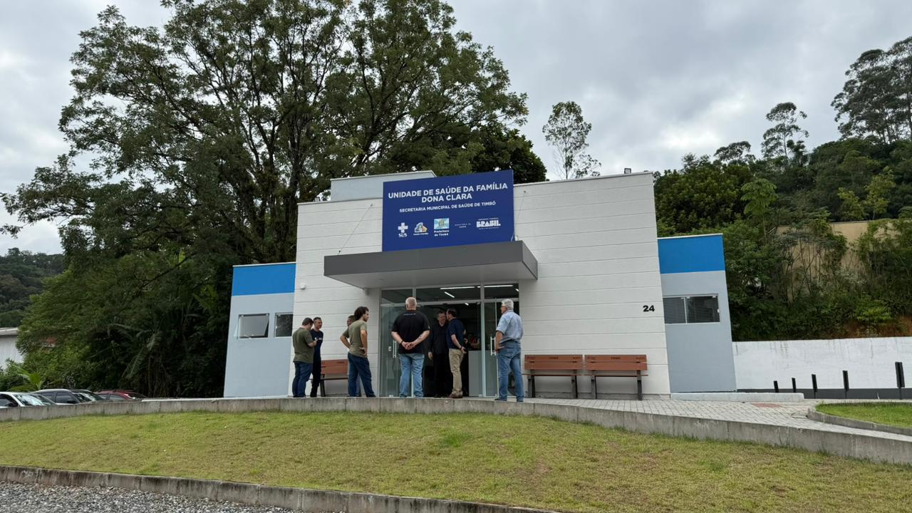 Prefeitura de Timbó entrega Unidade de Saúde Dona Clara reformada e nova sala de vacinação