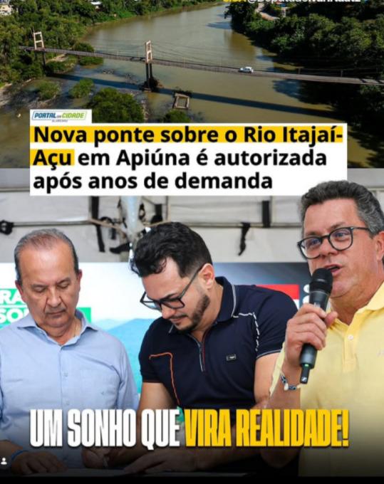 Apiúna anuncia pacote histórico de obras e promete transformar mobilidade e economia local