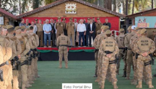 Blumenau celebra 191 anos da Polícia Militar com acordo para ampliar Central de Emergências