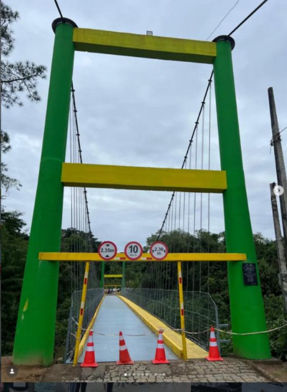 Ponte Artur Ostrowski é revitalizada e trânsito volta a ser liberado em Rodeio