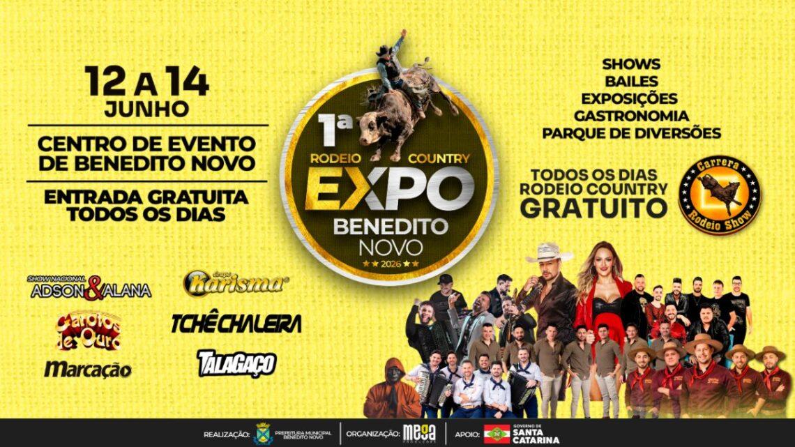 Expo Benedito Novo divulga programação completa da 1ª edição