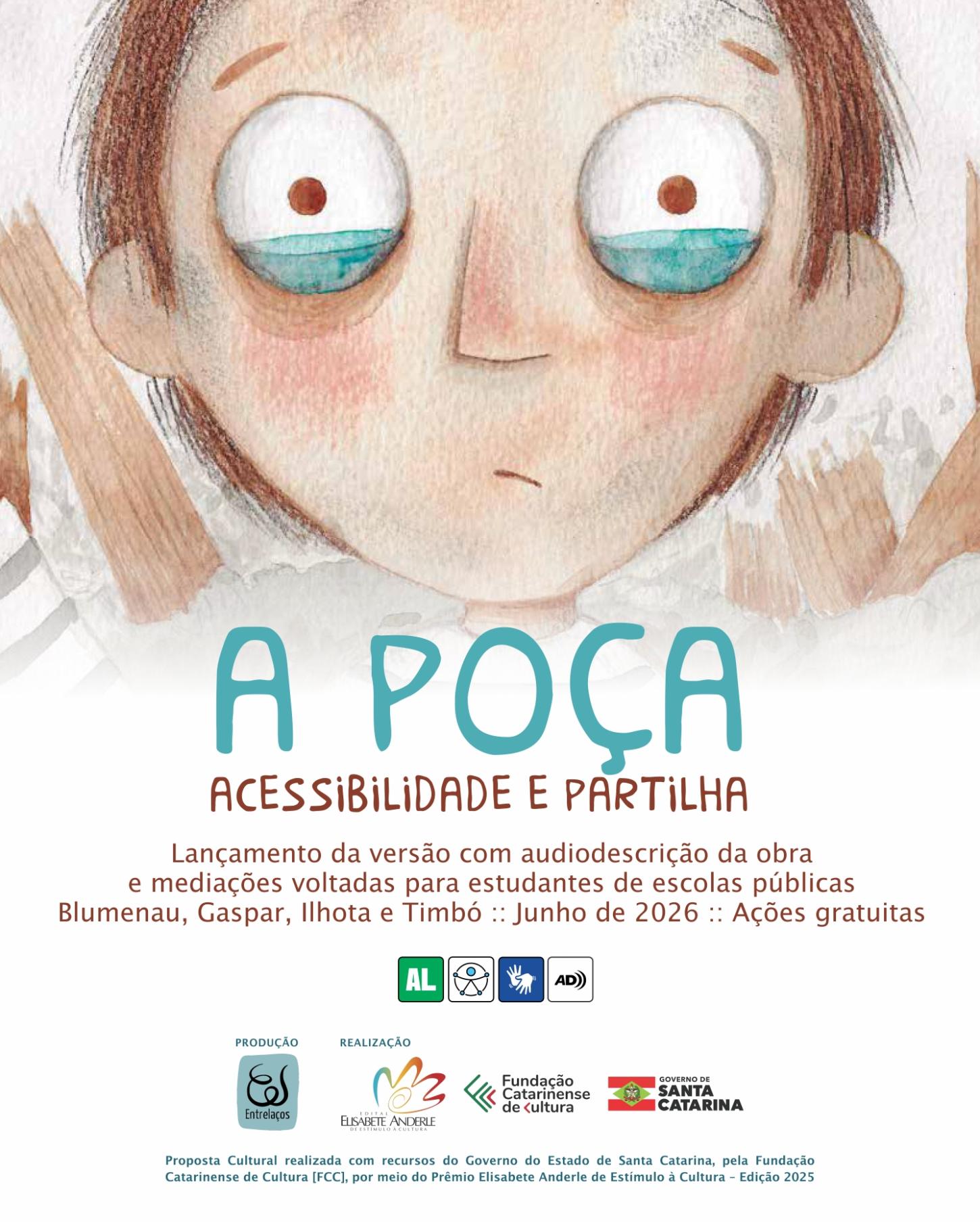 Lançamento e mediações da obra de literatura infantil A Poça da escritora Ana Paula de Abreu chegam a Blumenau, Gaspar, Ilhota e Timbó no mês de junho