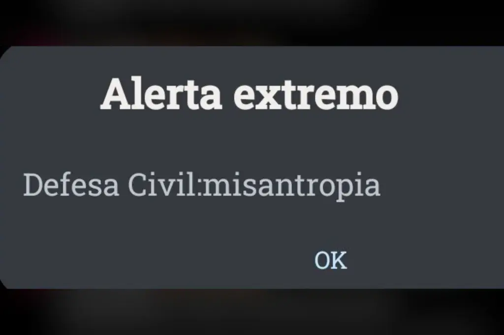 Mensagem atribuída à Defesa Civil acende alerta e levanta debate sobre misantropia: quando a humanidade passa a desconfiar de si mesma