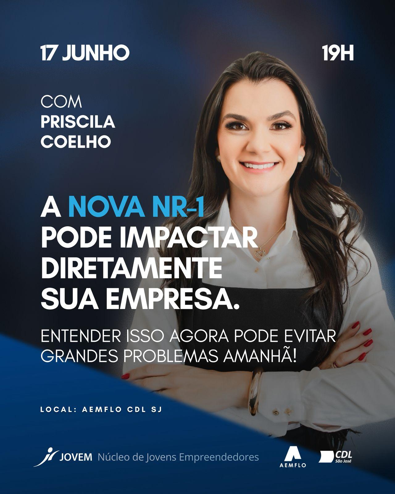 Nova NR-1 muda a rotina das empresas e será tema de palestra em São José