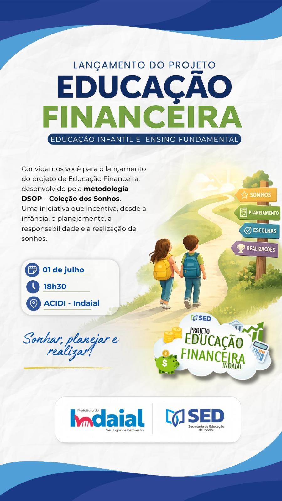 Projeto de Educação Financeira será lançado nesta quarta-feira em Indaial