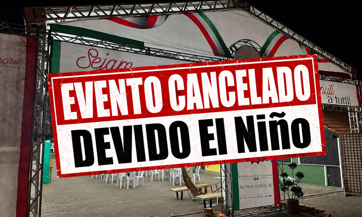 Rio dos Cedros cancela 34ª Festa Trentina por risco de forte evento climático
