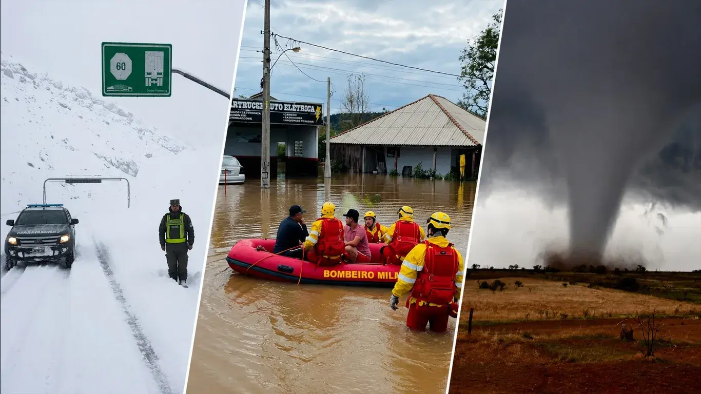 Caos atmosférico no Cone Sul: de chuva extrema a tornados e neve de metros  O conteúdo de metsul.com está protegido por direitos autorais. É expressamente proibida a reprodução do conteúdo em todo ou em parte sem autorização prévi
