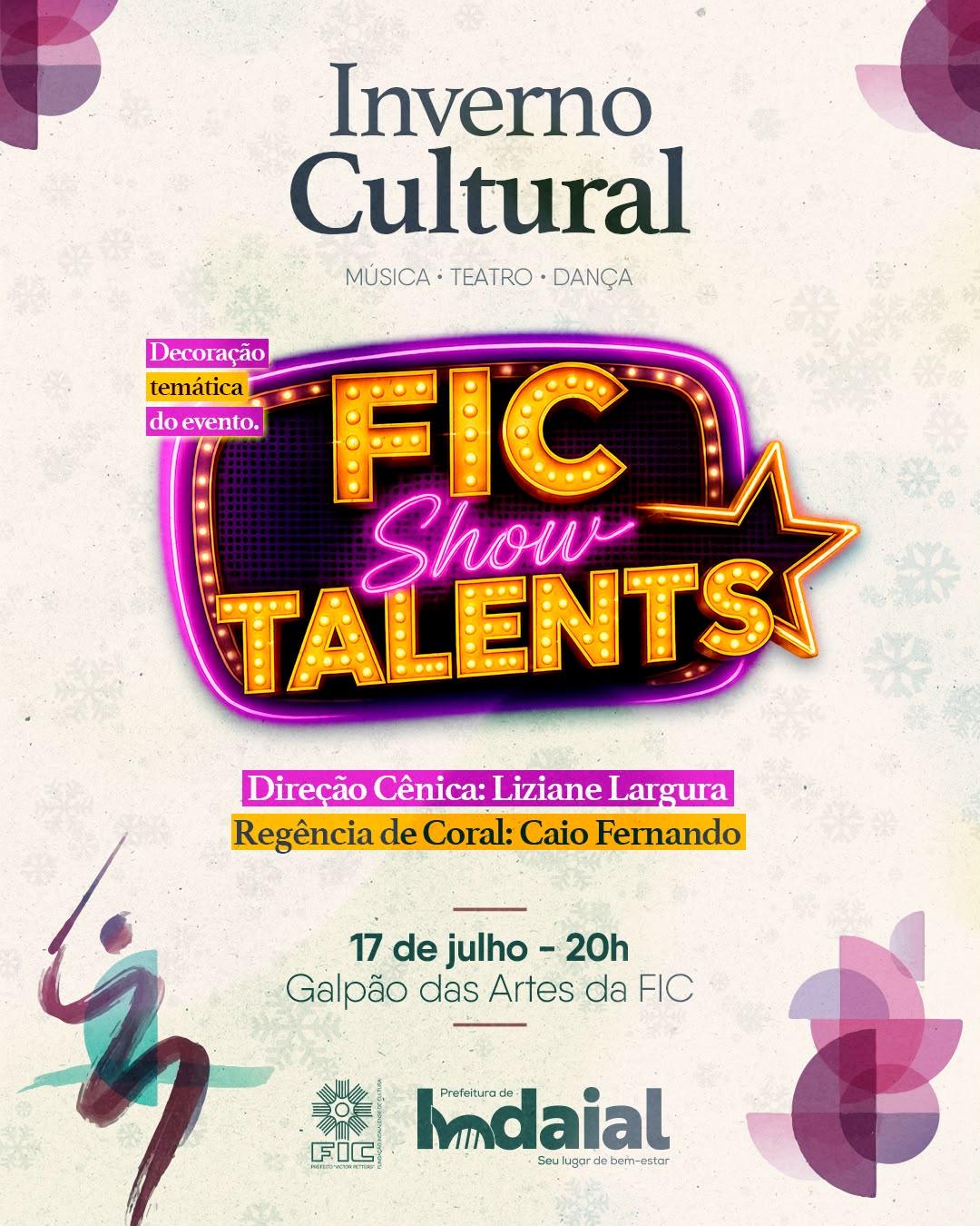 Espetáculo “FIC Show Talents” integra a programação do Inverno Cultural da FIC com noite dedicada aos talentos da casa