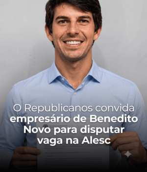 Republicano convida empresário Guilherme Grankow para disputar vaga na Alesc pelo Vale do Itajaí