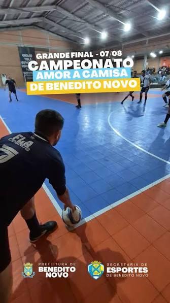 Campeonato Amor à Camisa terá grande final nesta sexta-feira em Benedito Novo