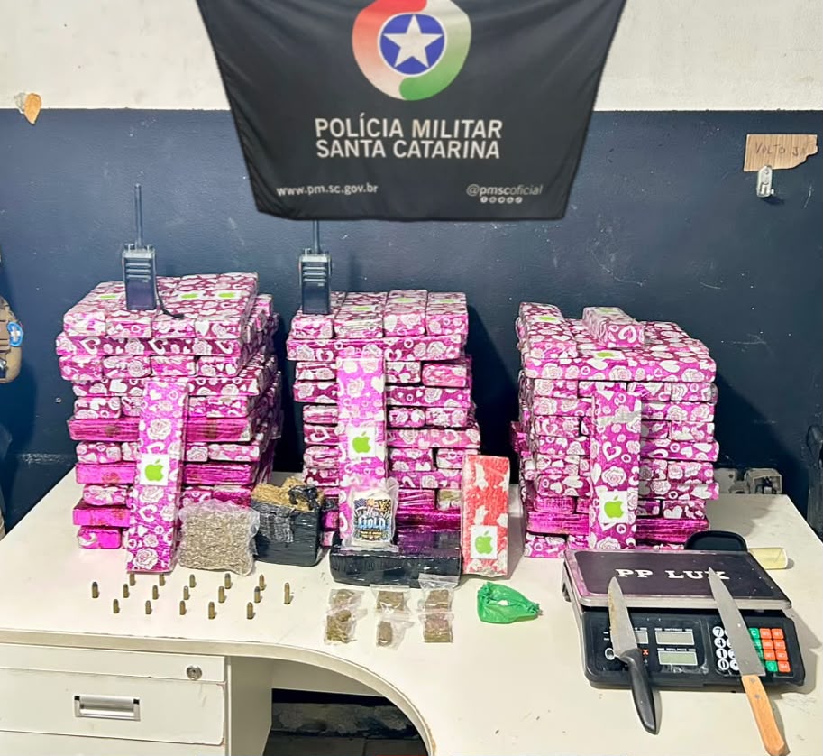 Ação policial apreende mais de 115 quilos de maconha e prende homem em Navegantes