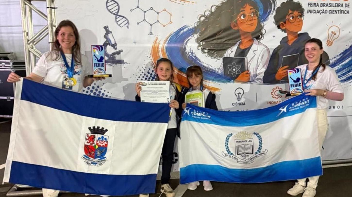 Alunos de Pomerode conquistam prêmio de Melhor Projeto de Escola Pública na XI FEBIC