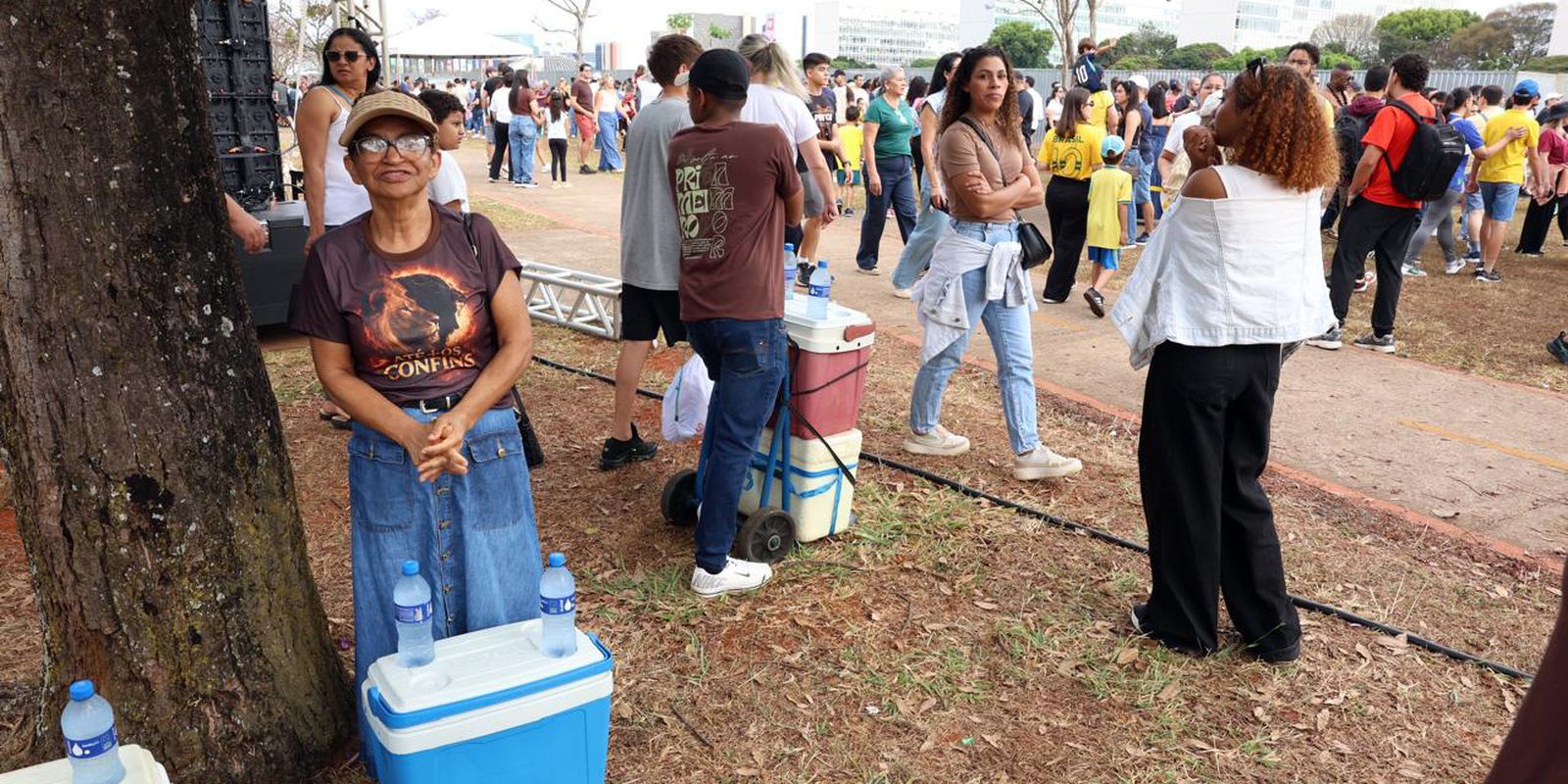 Trabalho informal marca o desfile de 7 de setembro em brasília