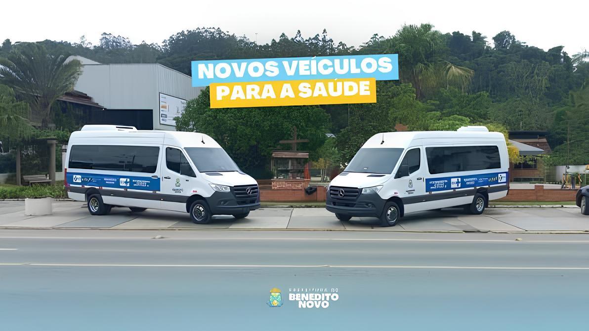 BENEDITO NOVO REFORÇA A SAÚDE COM TRÊS NOVAS AMBULÂNCIAS