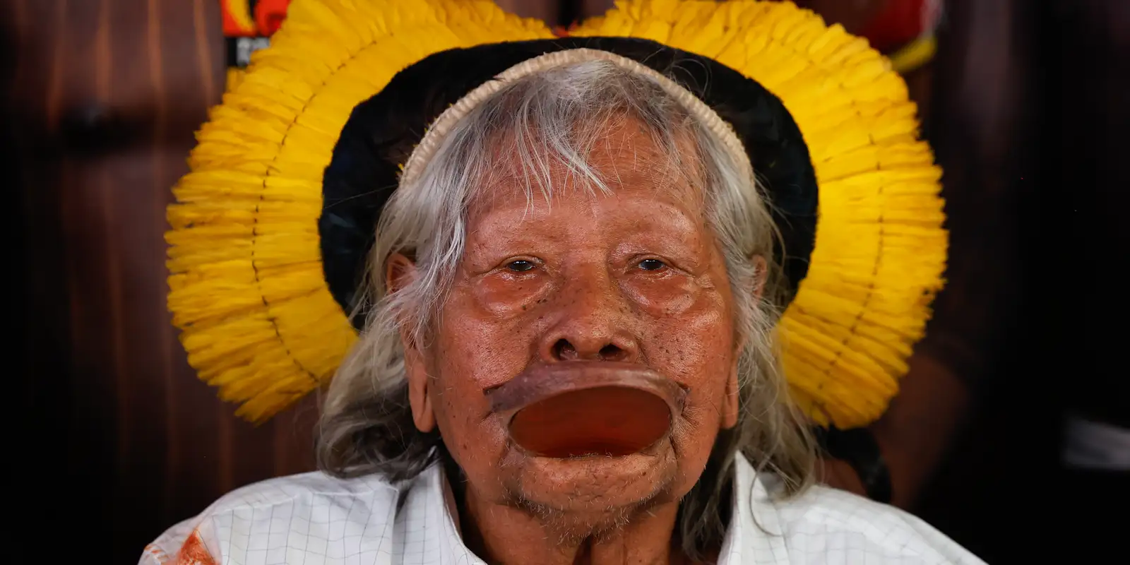 Cacique raoni recebe cuidados paliativos aos 94 anos em mato grosso