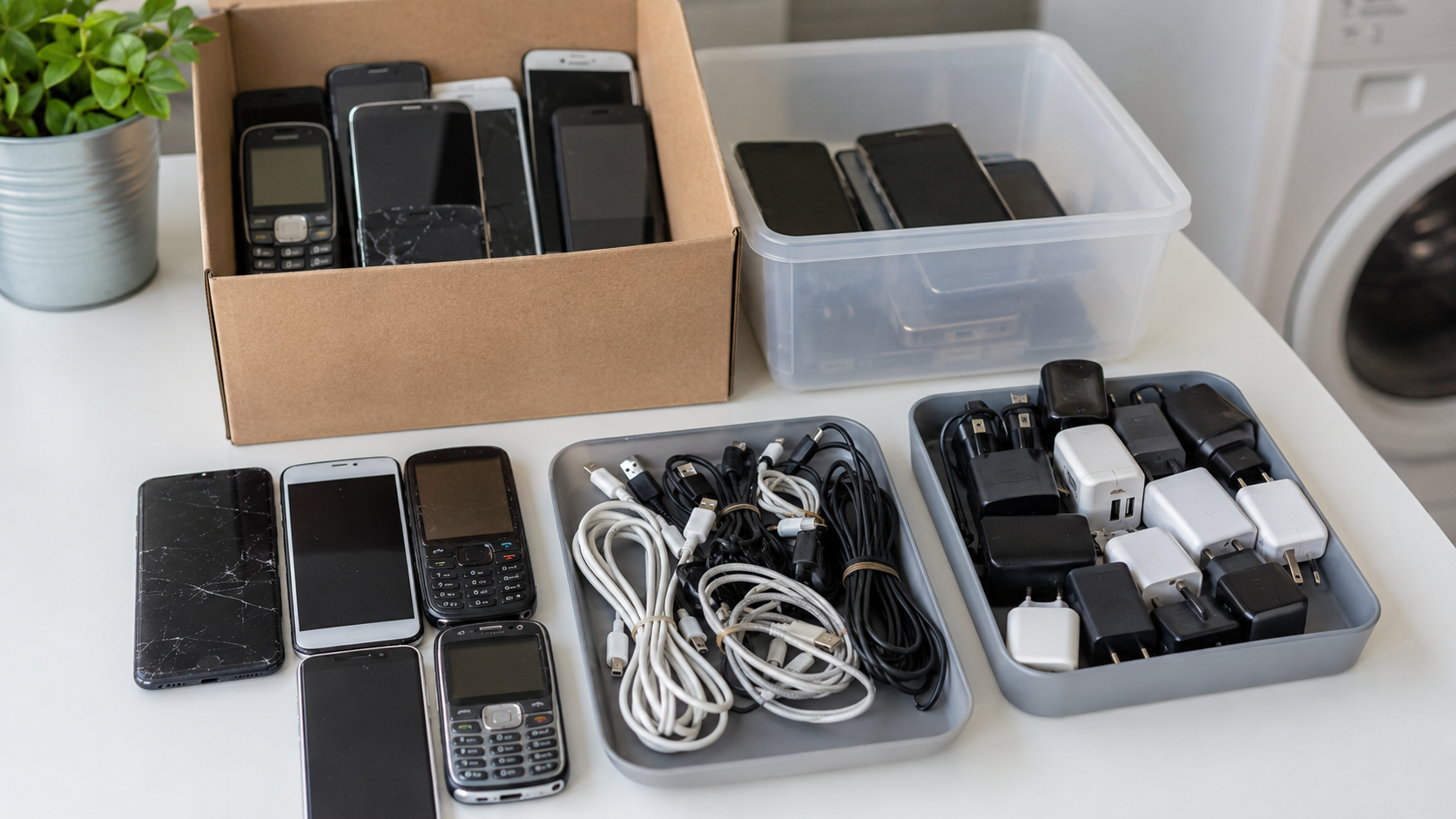 Celulares antigos e cabos: como descartar eletrônicos pequenos