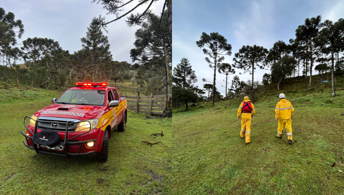 Forças de segurança localizam helicóptero desaparecido na Serra Catarinense