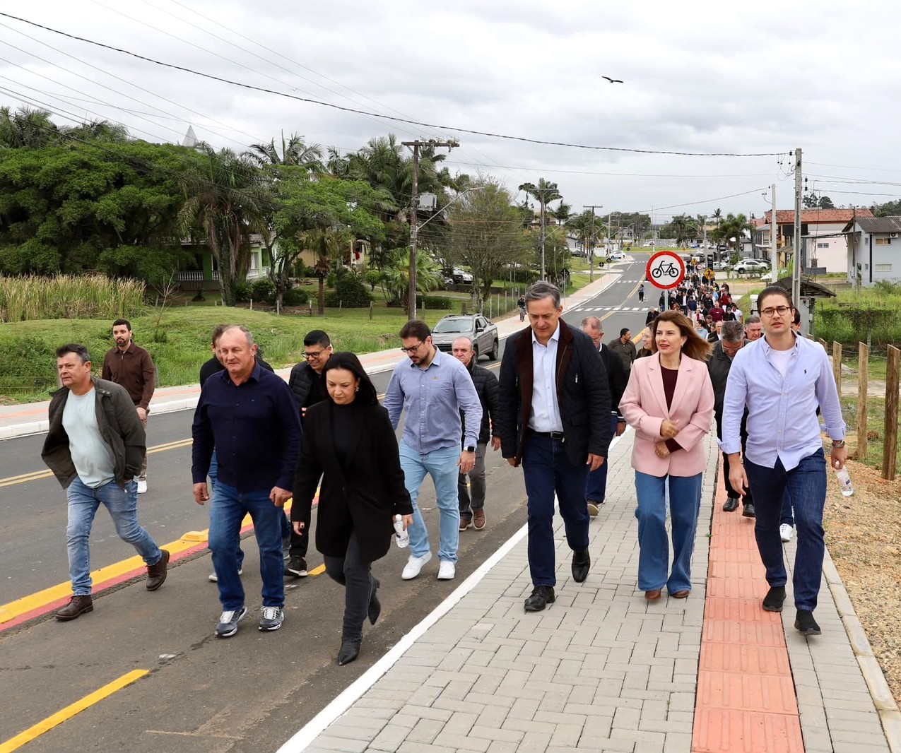 Revitalização da Rota dos Peregrinos com investimento de R$ 7,5 milhões é inaugurada em Criciúma