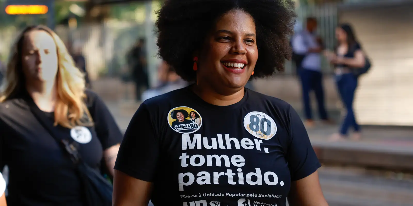 Candidata Samara Martins apresenta o programa de governo da UP para o país